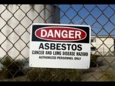 Asbestos Risk Sign